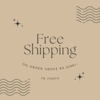 Brown Minimalist Modern Line Free Shipping Instagram Post